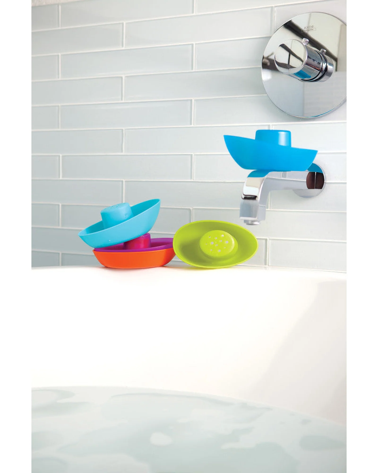 Boon Fleet Stacking Boats Bath Toy - Image 6