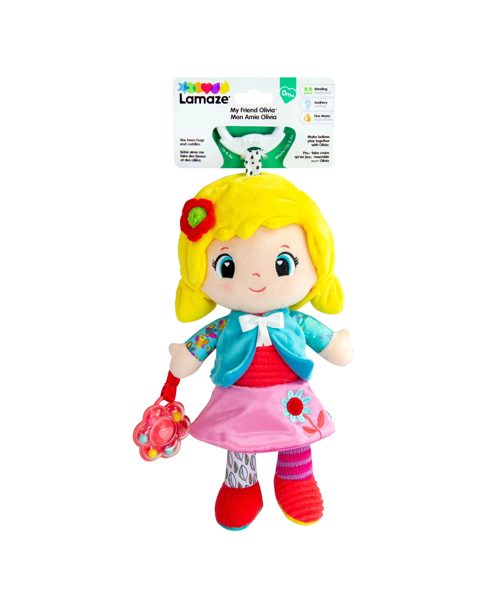 Lamaze My Friend Olivia Clip & Go Plush - Image 3