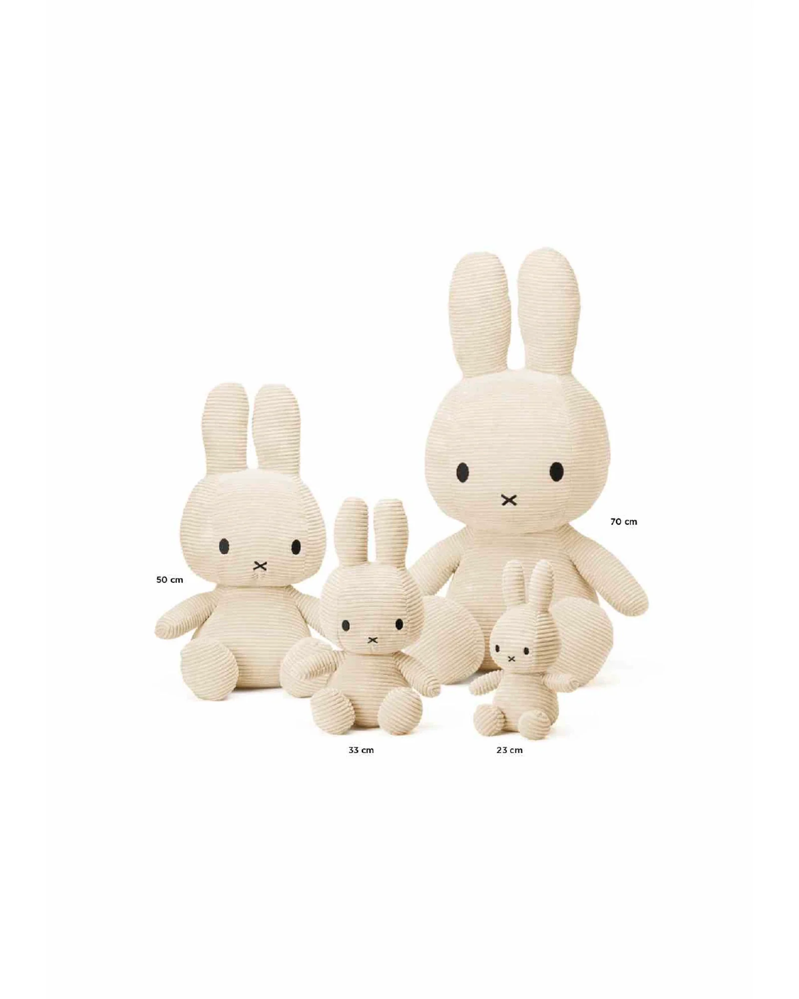 Miffy ECO Corduroy Offwhite 23cm - Image 3