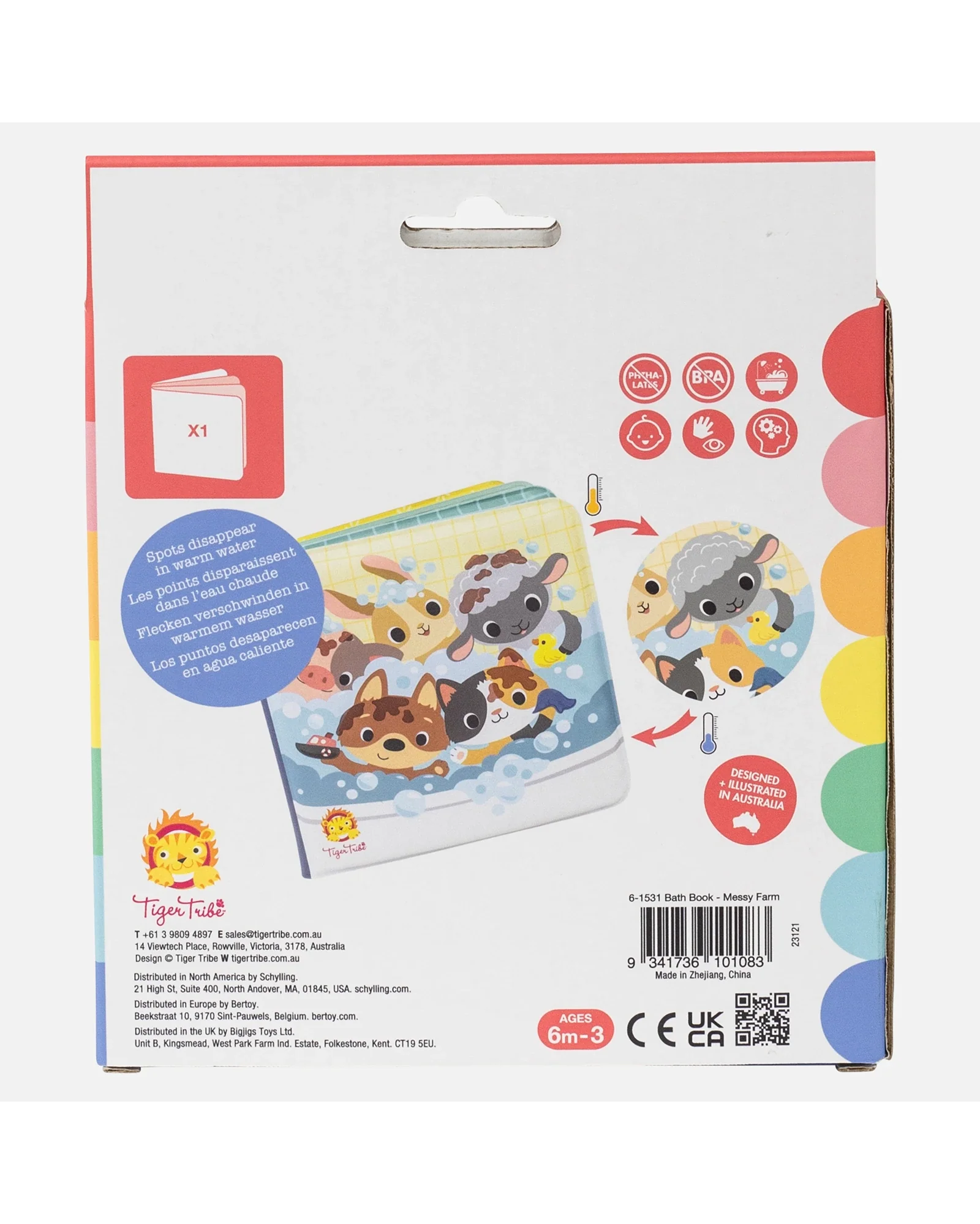 Tiger Tribe Bath Book Messy Farm - Image 9