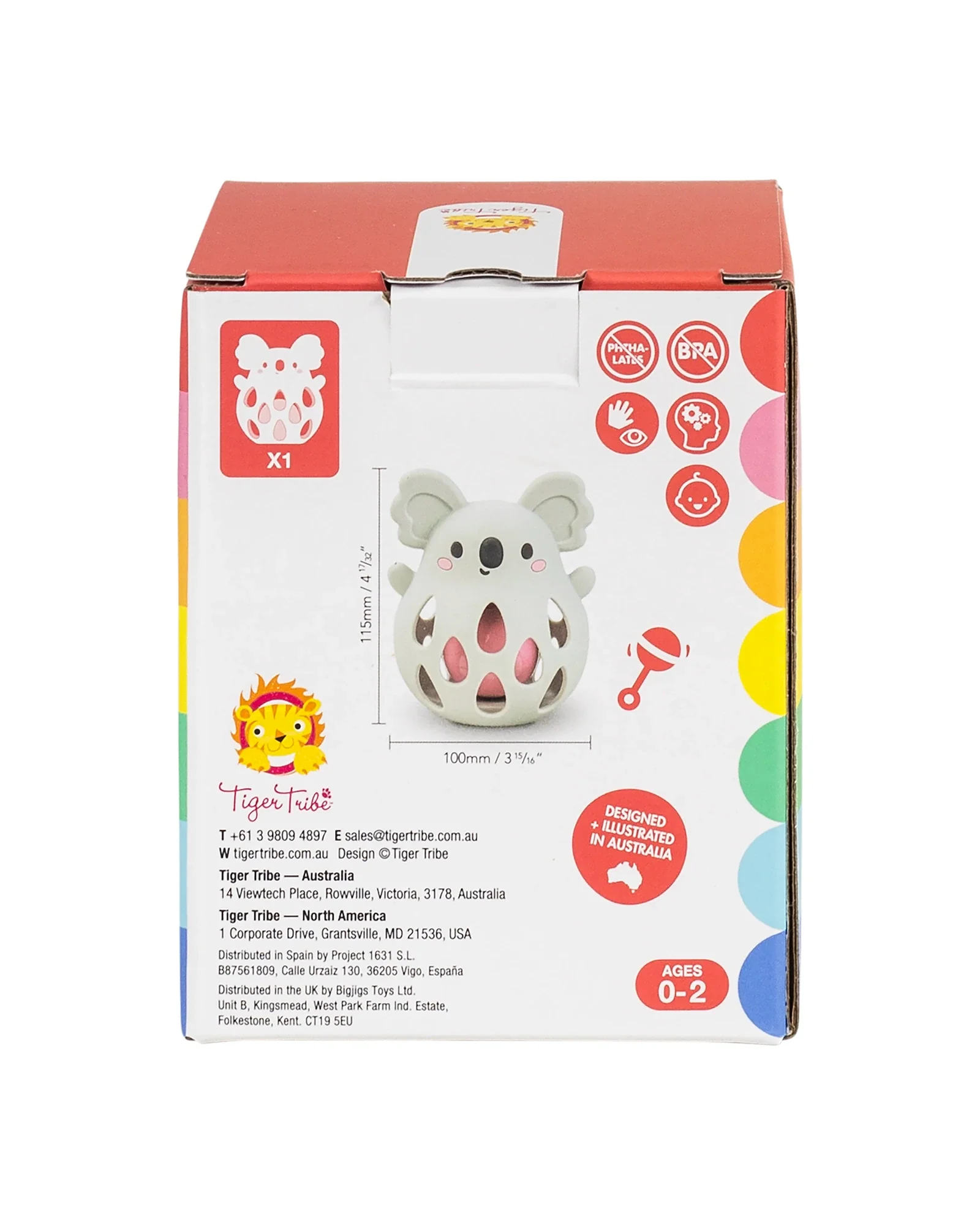 Tiger Tribe Silicone Rattle Koala - Image 5